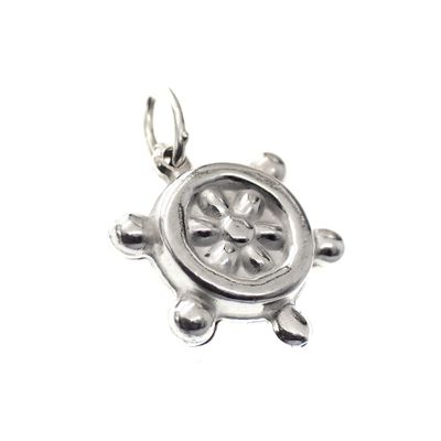 Silver pendant; Rudder Image 2 of Silver pendant; Rudder