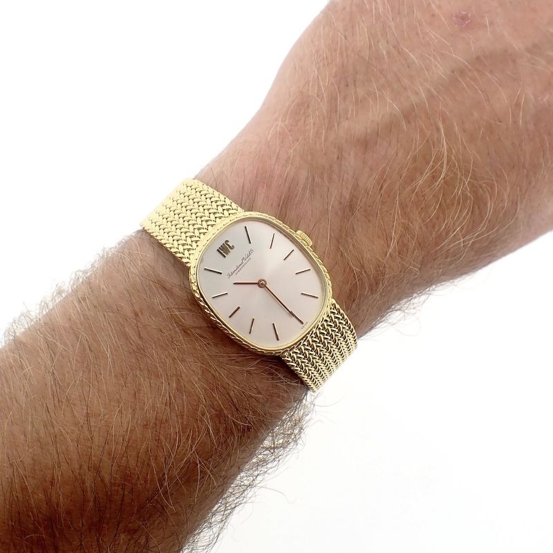 Image 16 of IWC Schaffhausen; Vintage 18-carat yellow gold men's watch