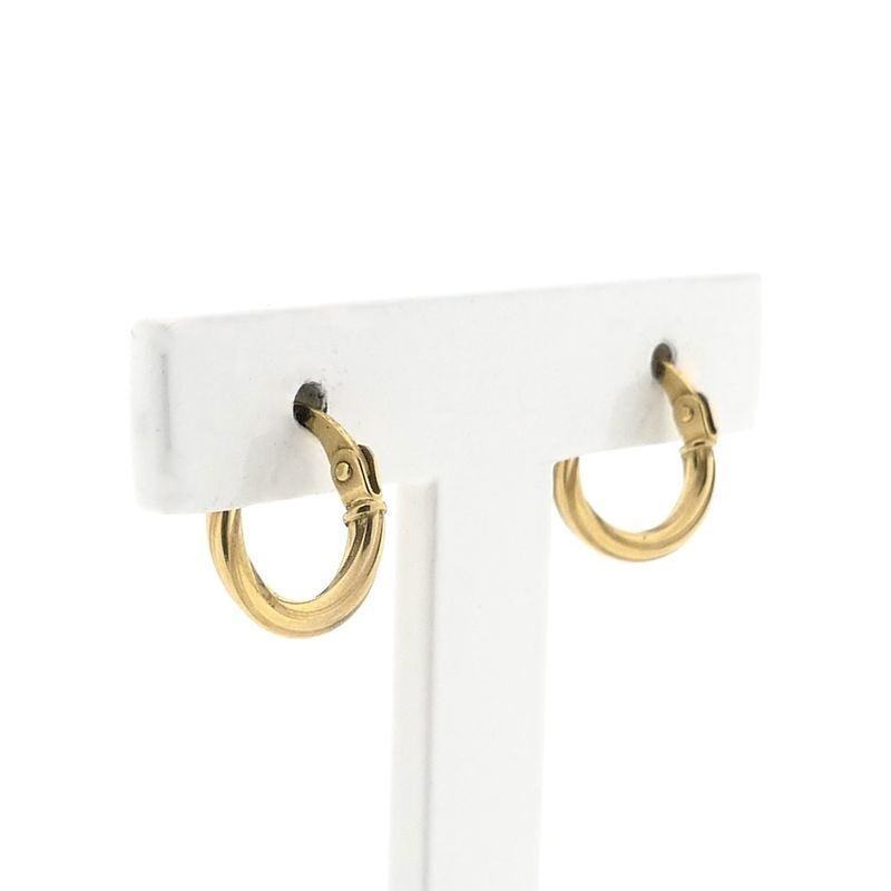 Image 1 of 9 carat stud earrings; Ø 11.7 mm