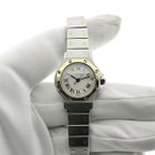 Image 10 of Cartier Santos Octagon 187903; Women's watch in 18k gold and steel
