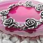 Image 2 of Vintage silver rose bracelet | 19 cm