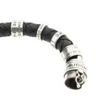 Image 8 of Silver leather Buddha to Buddha bracelet | 21 cm