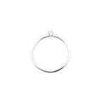 Image 4 of White gold ring with diamond; 0.12 ct.