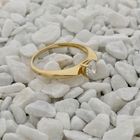 Afbeelding 2 van Gouden solitair ring met zirconia