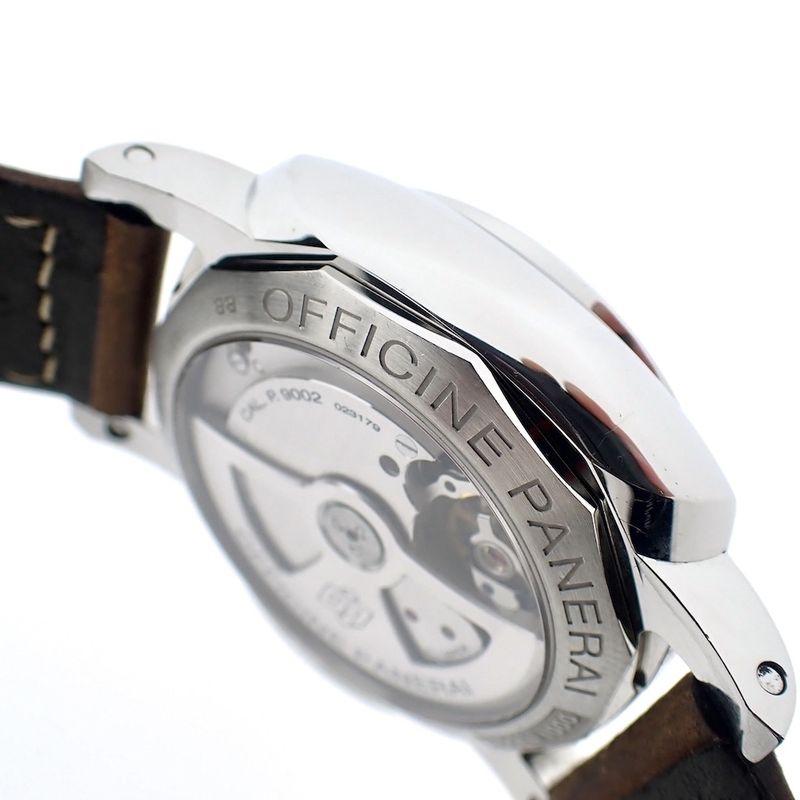 Image 12 of Panerai Luminor 1950 Power Reserve 3 Day GMT; Automatic men's watch