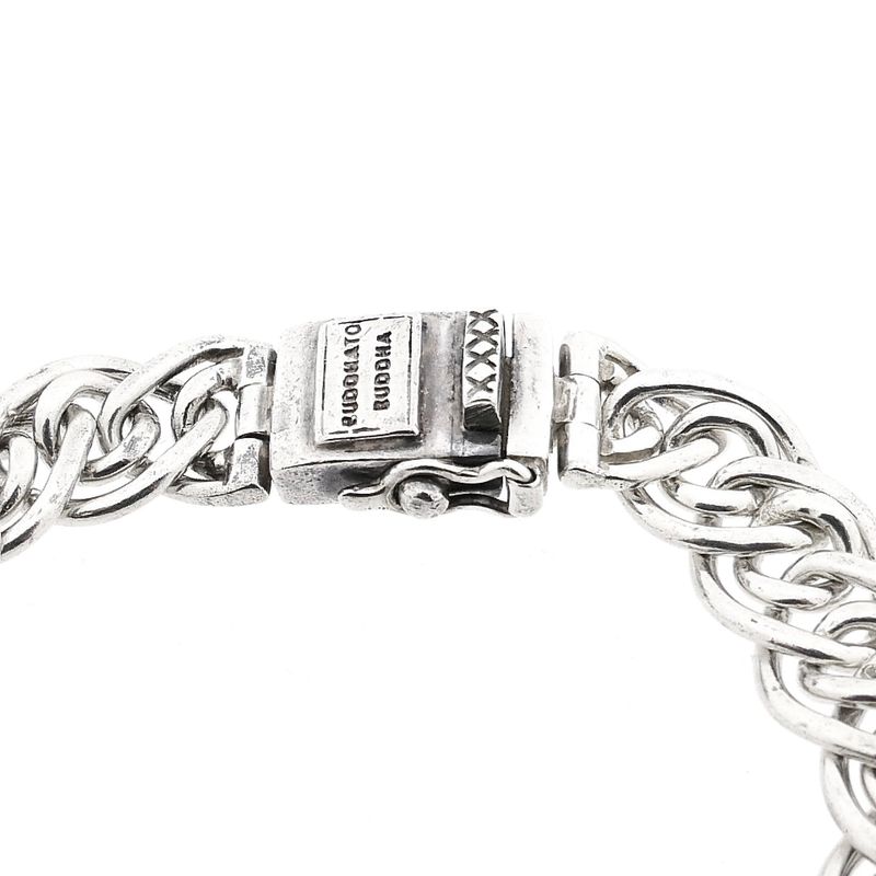 Afbeelding 4 van Zilveren Buddha to Buddha fantasieschakel armband; Nathalie | 18 cm