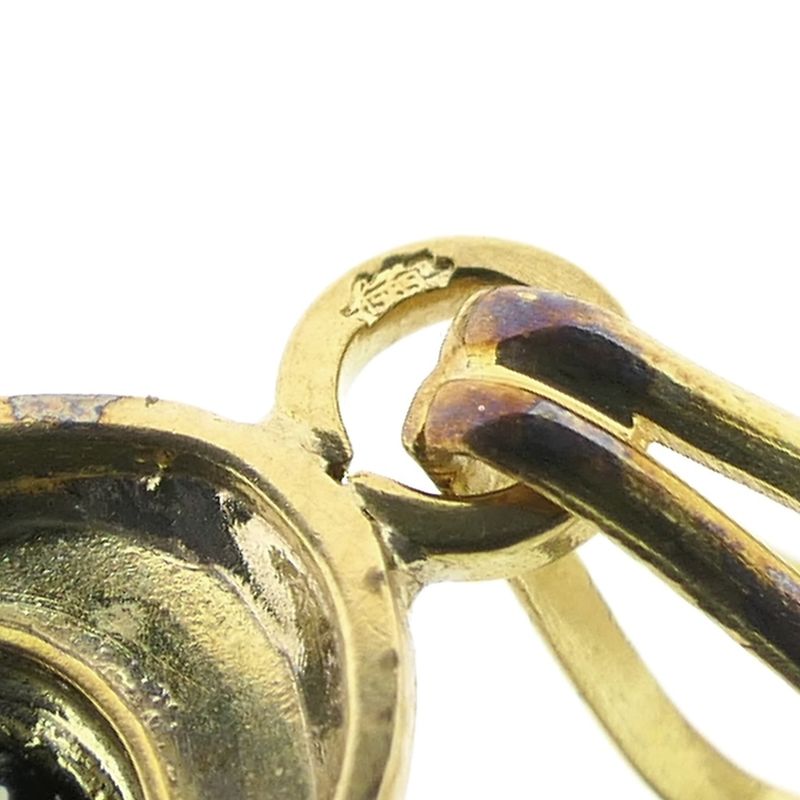 Image 8 of Gold pendant with green tourmaline