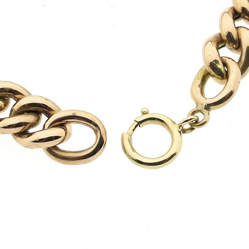Image 4 of Rose gold gourmet link bracelet