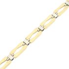 Image 8 of Two-tone gold fantasy link bracelet