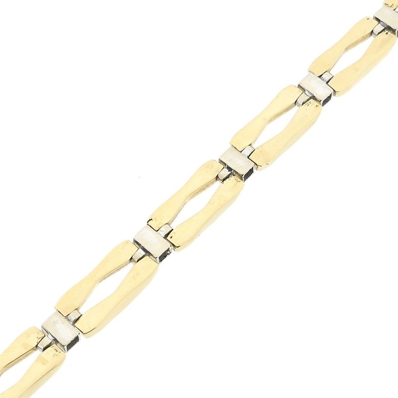 Image 8 of Two-tone gold fantasy link bracelet