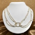 Image 5 of Pearl (baroque) necklace with gold clasp | 46 cm original €229.95 (200 promotion)