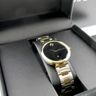 Image 18 of Movado Museum Classic; Two-tone automatic women's watch with black dial; 0607679
