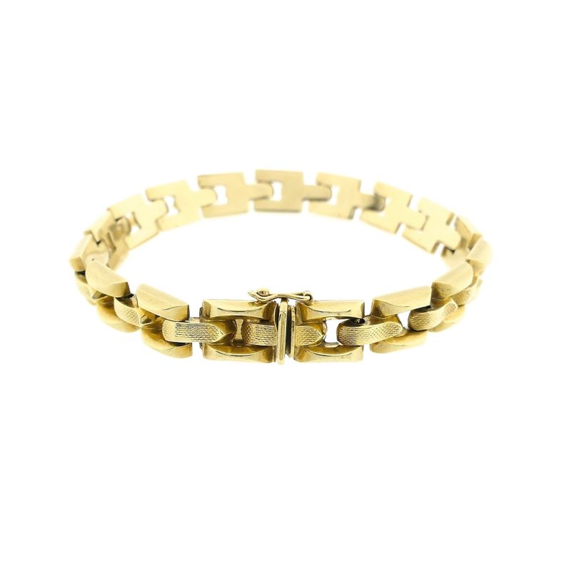 Image 3 of Gold Bismarck Link Bracelet