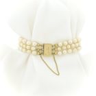 Image 1 of Pearl bracelet with gold clasp; Antique | 20 cm