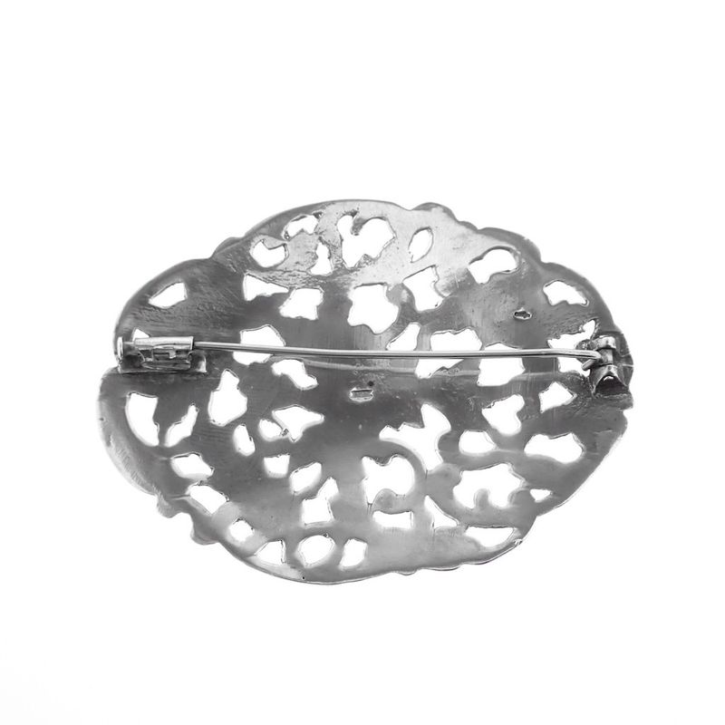 Image 9 of Silver brooch | Floral design