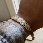 Afbeelding 7 van Gouden slavenarmband met zirconia