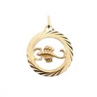 Image 1 of Gold zodiac sign pendant; Scorpio