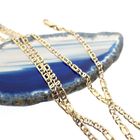 Image 2 of Two-tone gold navy link necklace