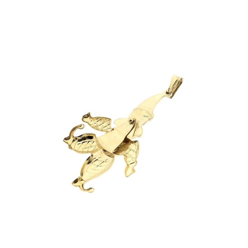 Image 6 of Gold harlequin pendant