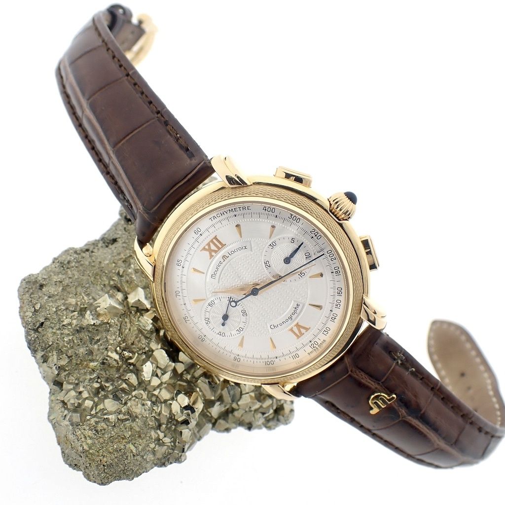 Maurice Lacroix Masterpiece Venus 18k chronograaf | Juweelwinkel.nl