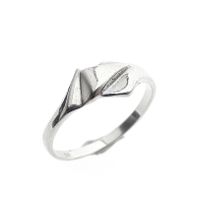 Silver ring with fantasy design