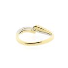 Image 4 of Two-tone gold Diamond ring with 0.08 ct diamond.