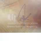 Image 4 of Gold bar of 0.1 gram 999.9 pure gold in banknote; KaratPay; CashGold