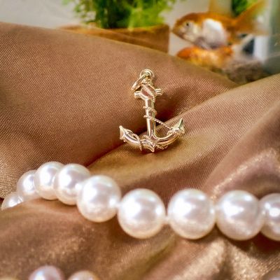 Gold pendant of an anchor Image 2 of Gold pendant of an anchor