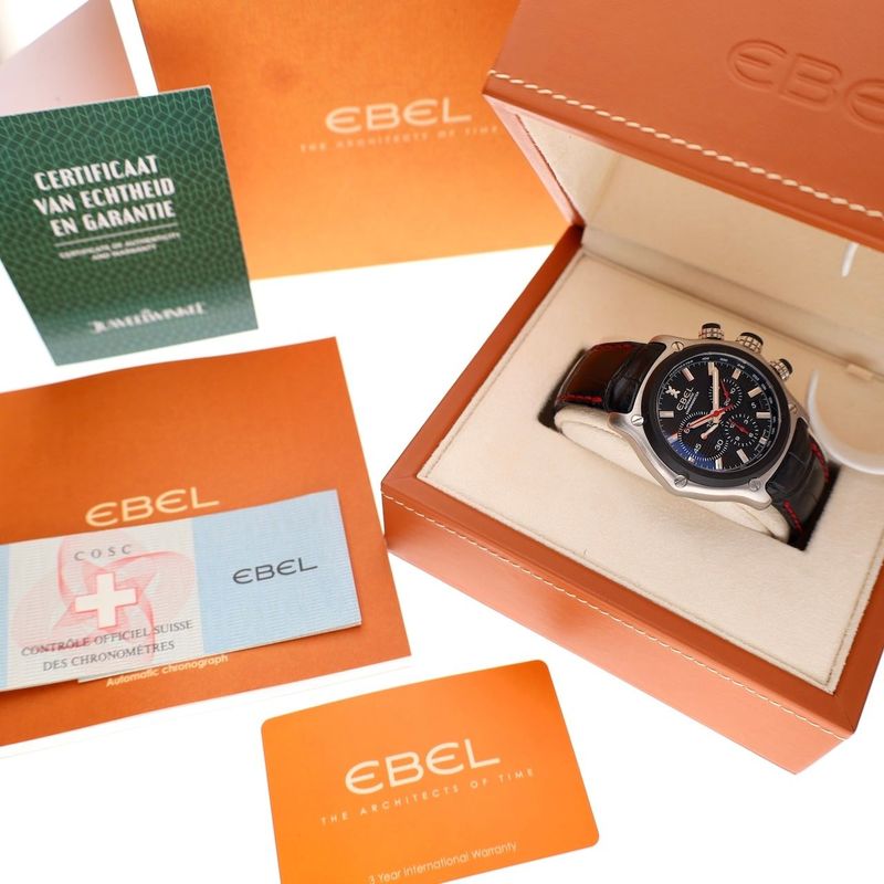 Image 14 of Ebel 1911 BTR Chronograph E9137L73; Automatic Watch