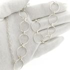 Image 9 of Silver link chain with rings | 42 cm