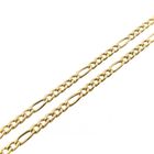 Image 7 of Gold Figaro link chain | 51 cm