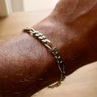Afbeelding 10 van Gouden Figaro schakelarmband | 22,5 cm