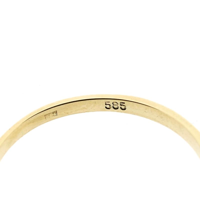 Image 7 of Golden solitaire ring with zirconia