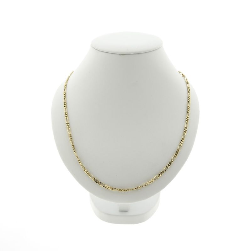 Image 2 of Gold Figaro link chain | 45 cm