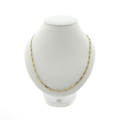 Gold Figaro link chain | 45 cm Image 2 of Gold Figaro link chain | 45 cm