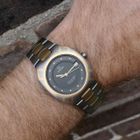 Image 18 of Omega Polaris 'Titane'; 18k. goud/stalen heren horloge