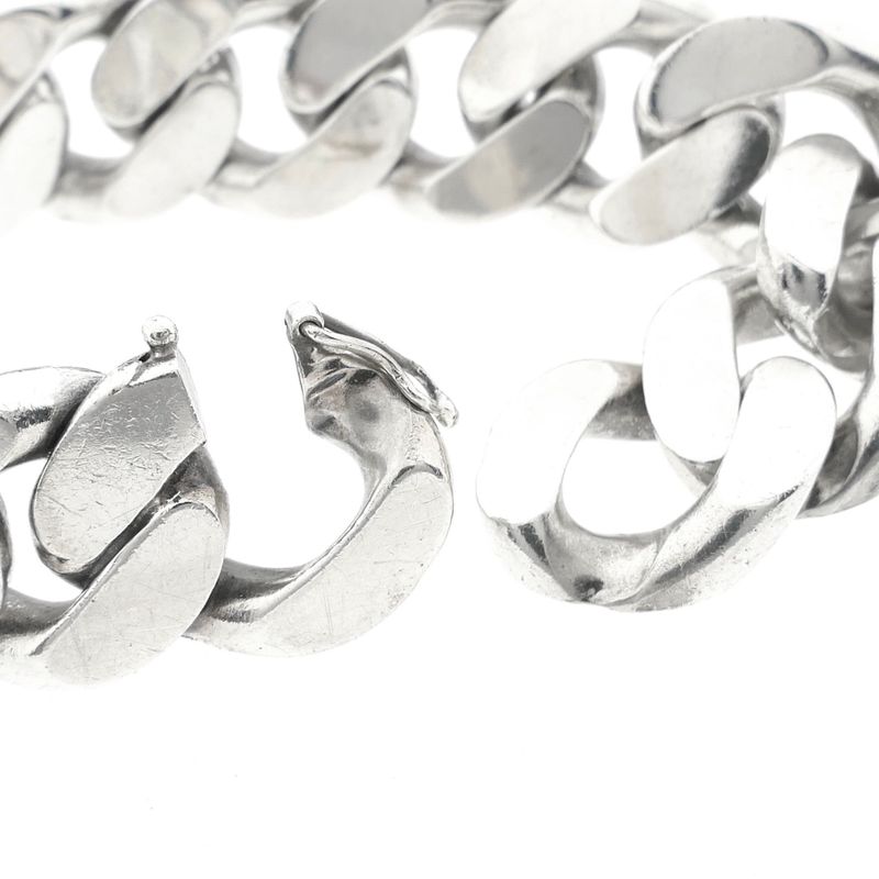 Image 4 of Solid Silver Gourmet Chain Bracelet