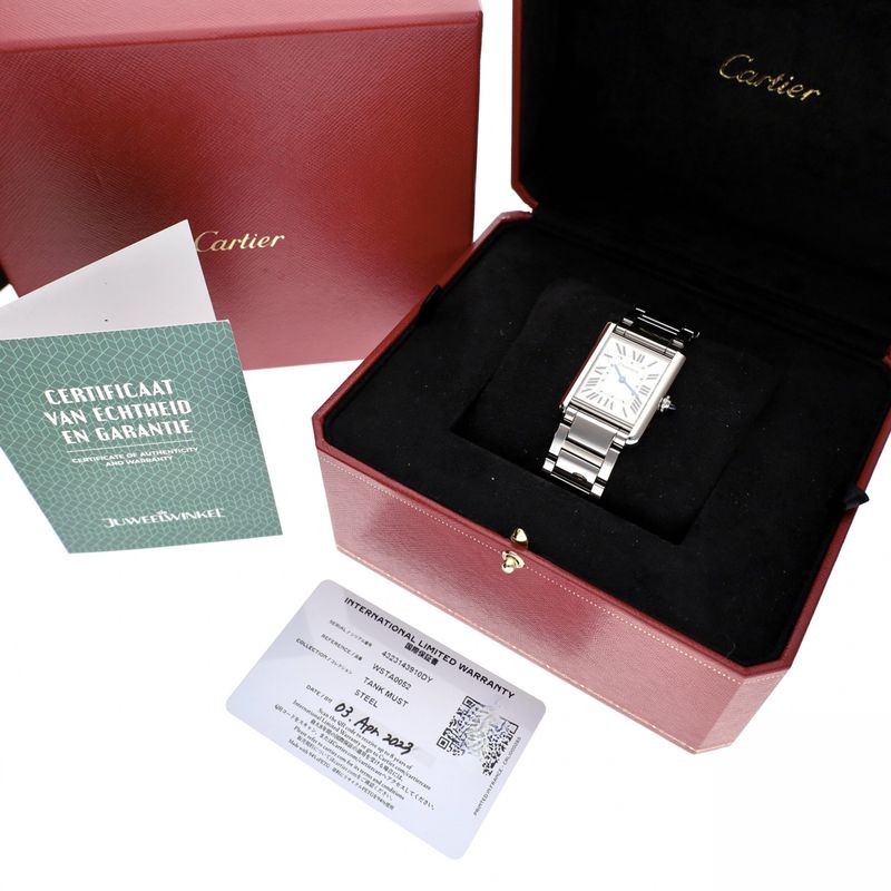Image 4 of Cartier Tank Must 'Large' 4323 WSTA0052; Unisex watch