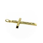 Image 4 of Gold pendant of a cross with facets