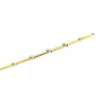 Image 8 of Two-tone gold bar link bracelet | 19 cm