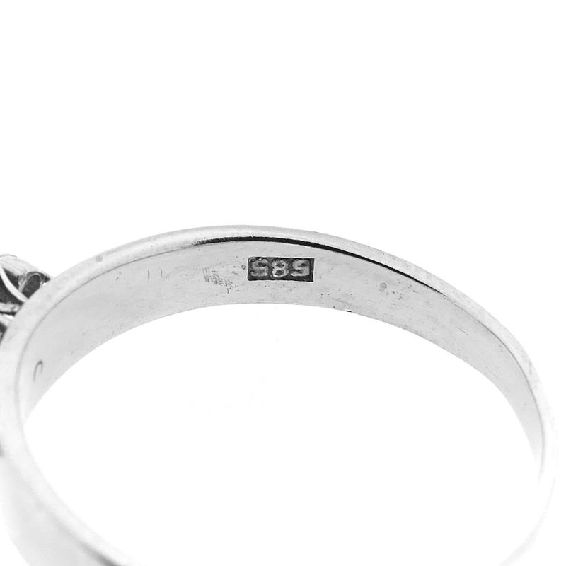 Image 5 of White gold entourage ring with diamond | 0.48 ct.