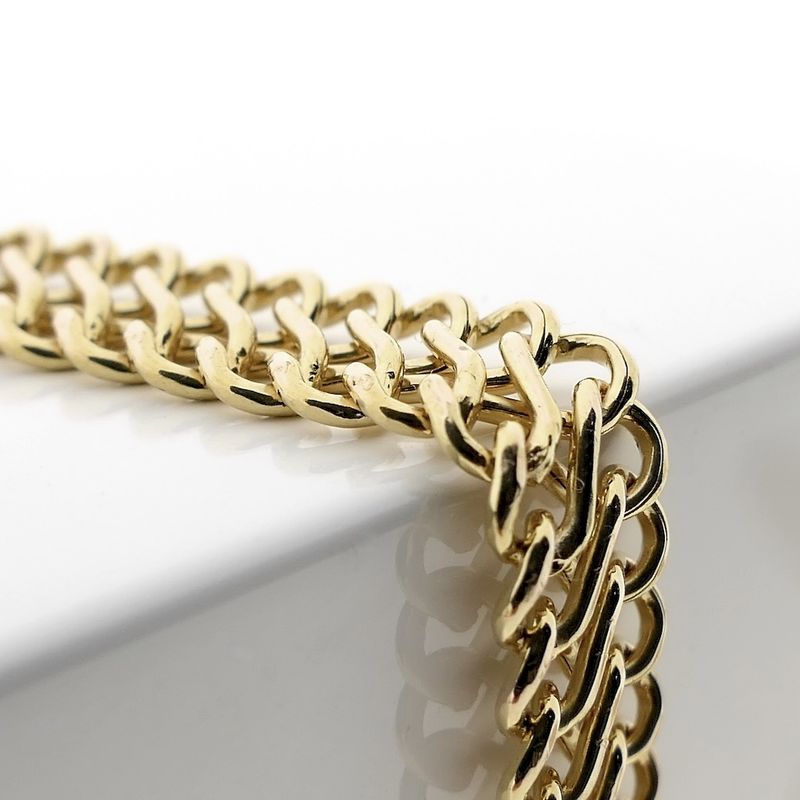 Image 3 of 10-karat French gourmet link necklace | 43 cm