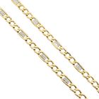 Image 4 of Two-tone gold Figaro link chain | 51.5 cm