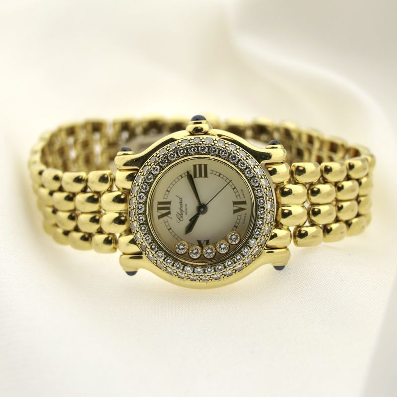 Image 11 of Chopard Happy Sport 27/6151; Exclusive 18k gold women's watch with diamonds