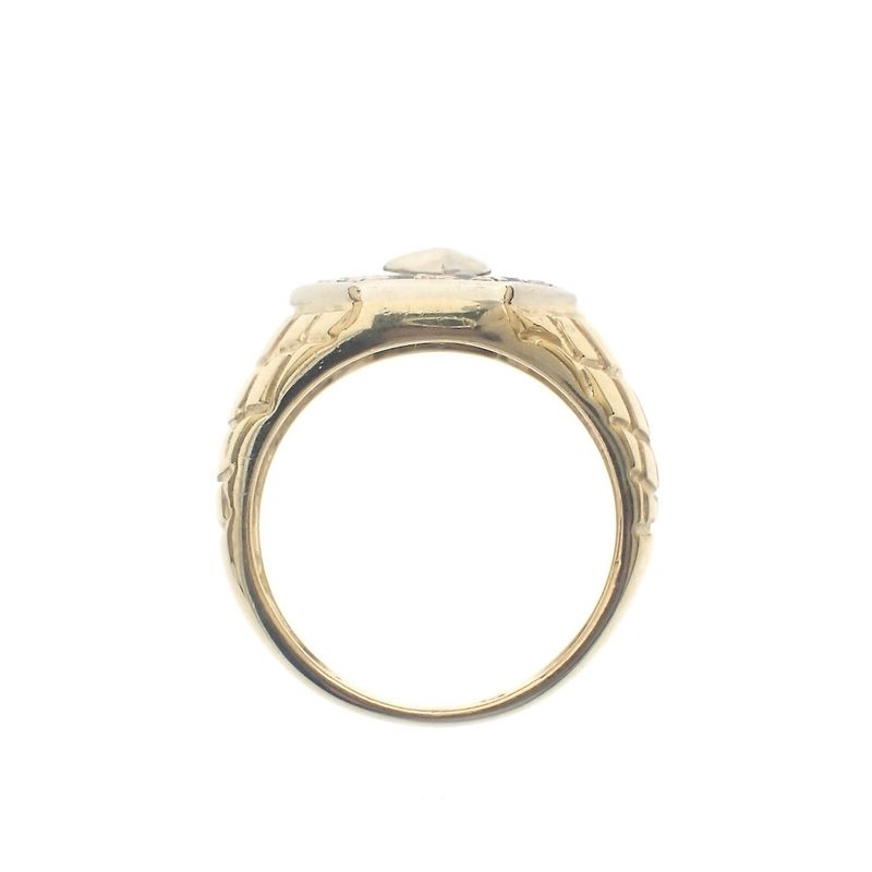 Image 6 of Two-tone gold ring with Mercedes logo