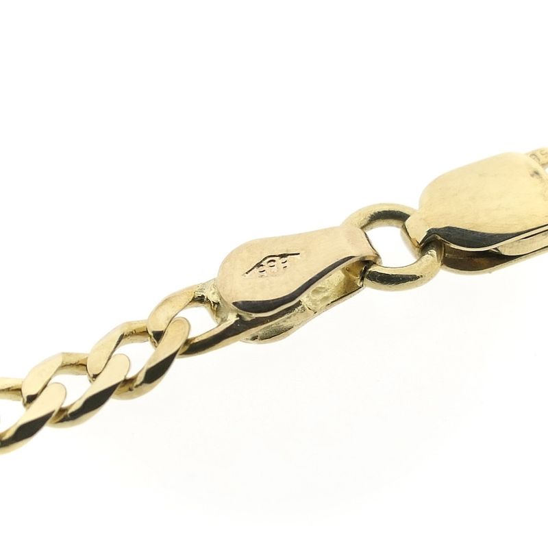 Image 4 of Gold closed Figaro link chain