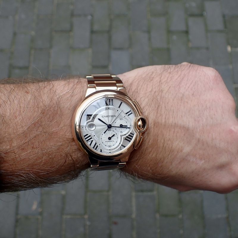 Image 10 of Cartier Ballon Bleu XL; 18k. rose gold watch