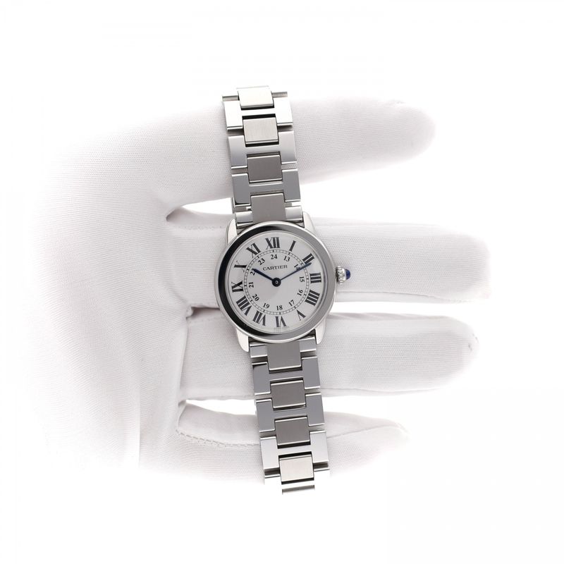 Afbeelding 4 van Cartier Ronde Solo 'Small' W6701004 3601; Dames Horloge