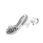 Image 6 of Silver pendant of a women's heel with zirconia