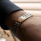 Image 2 of Two-tone gold fantasy link bracelet